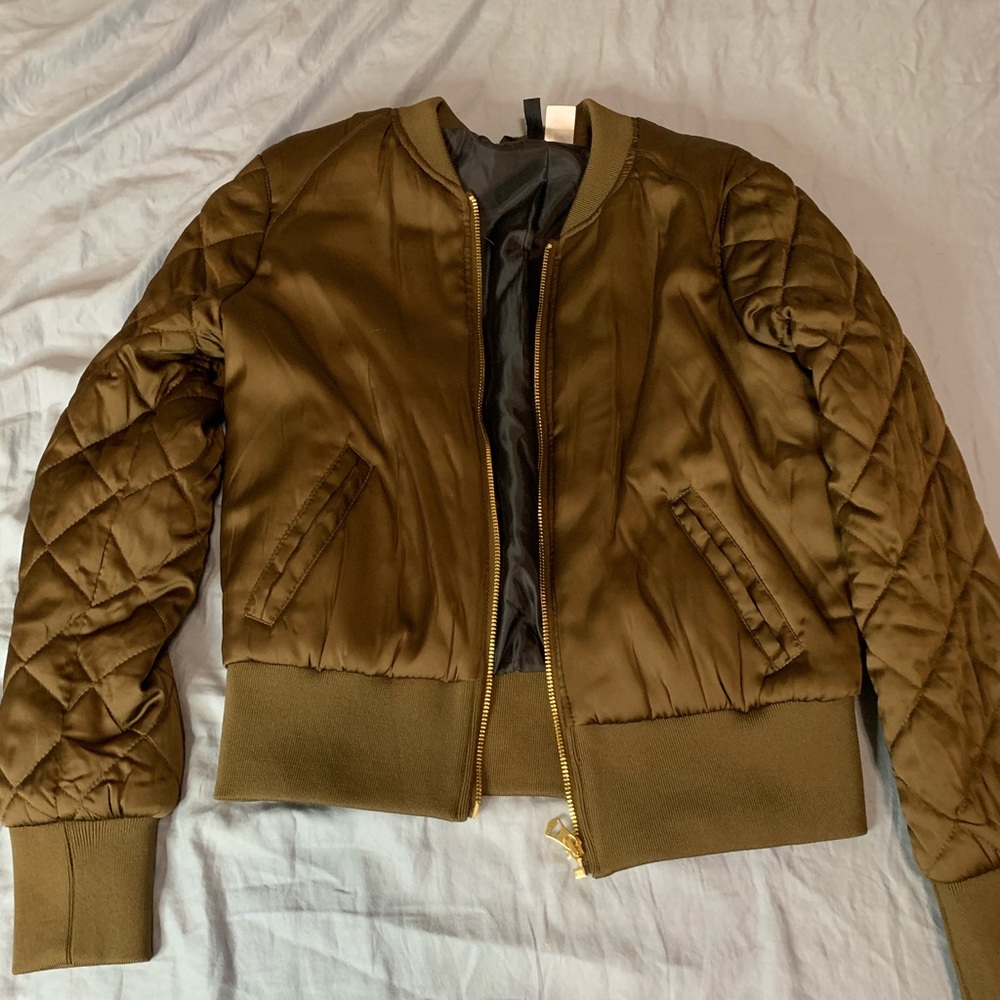 H&M Army Green Bomber Jacket (worm once)